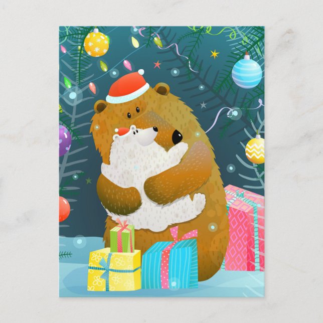 Cute Christmas Postcard (Front)