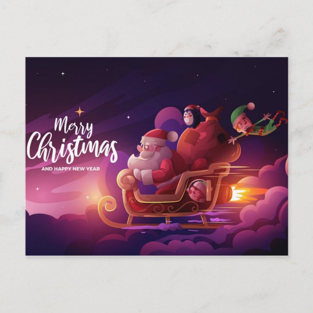 Cute Christmas Postcard (Front)