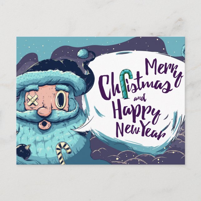 Cute Christmas Postcard (Front)