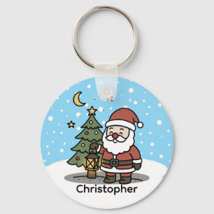 Cute Christmas Potato Custom Keychain