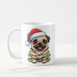 Cute Christmas Pug Mug