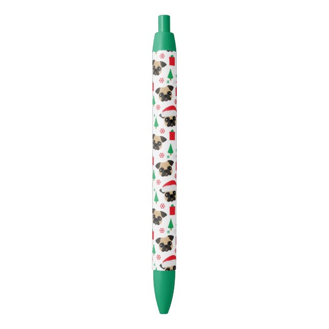 Cute Christmas Pug Pen (Front Vertical)