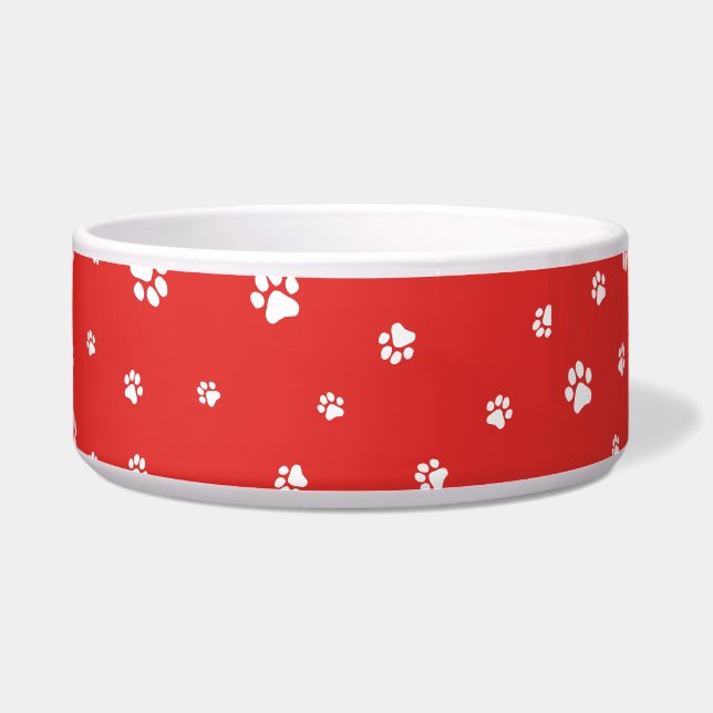 Cute Christmas Puppies Christmas Dog Pattern Bowl (Front)