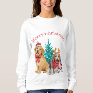 Cute Christmas Puppies Sweatshirt