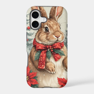 Cute Christmas Rabbit iPhone 17 Case