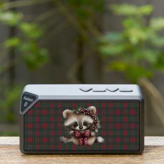 Cute Christmas Raccoon Bluetooth Speaker