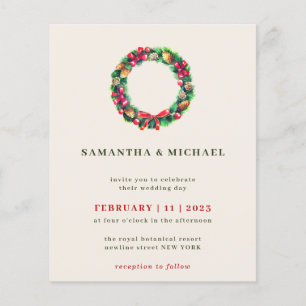 Cute Christmas Red Ornament Winter Holiday Flyer