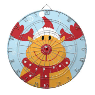 Cute Christmas Reindeer Dart Board