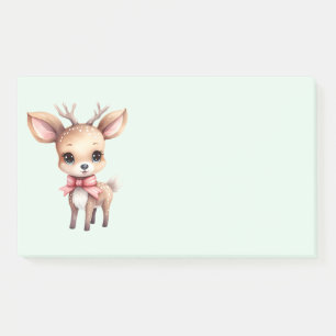 Cute Christmas Reindeer Post-it Notes