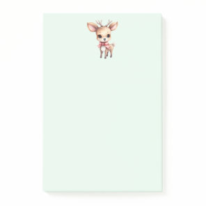Cute Christmas Reindeer Post-it Notes