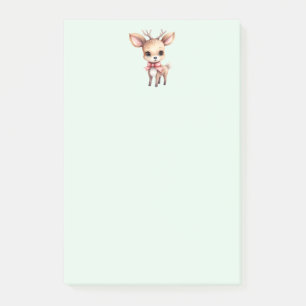 Cute Christmas Reindeer Post-it Notes