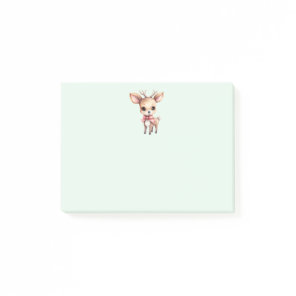 Cute Christmas Reindeer Post-it Notes