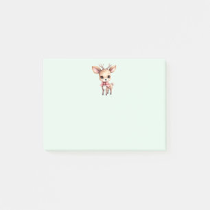 Cute Christmas Reindeer Post-it Notes