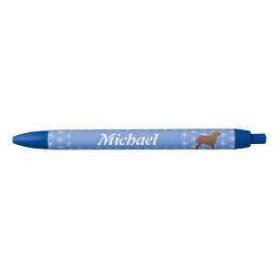 Cute Christmas Reindeer with Red Nose Custom Pen