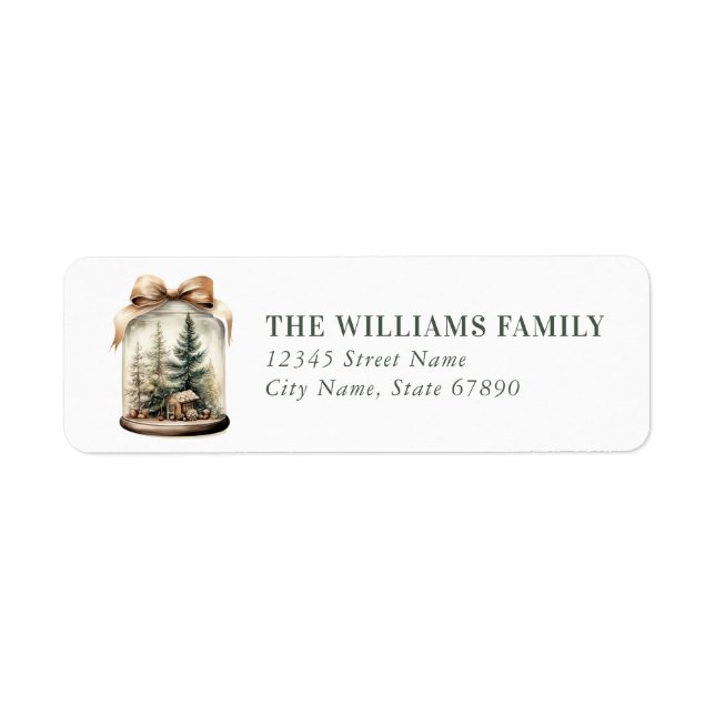 Cute Christmas Return Address Labels (Front)