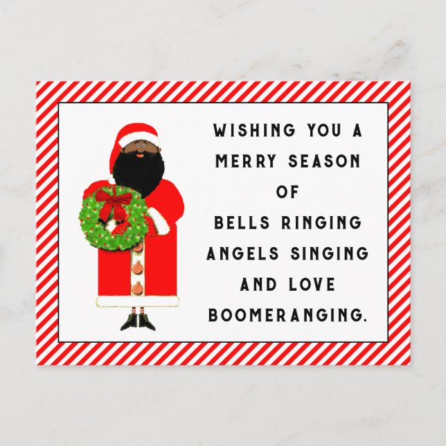 Cute Christmas Rhyme Postcard (Front)