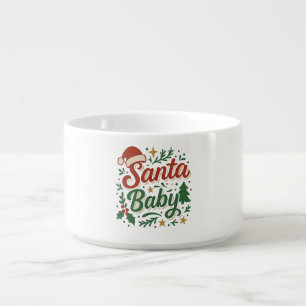 Cute Christmas Santa Baby Bowl