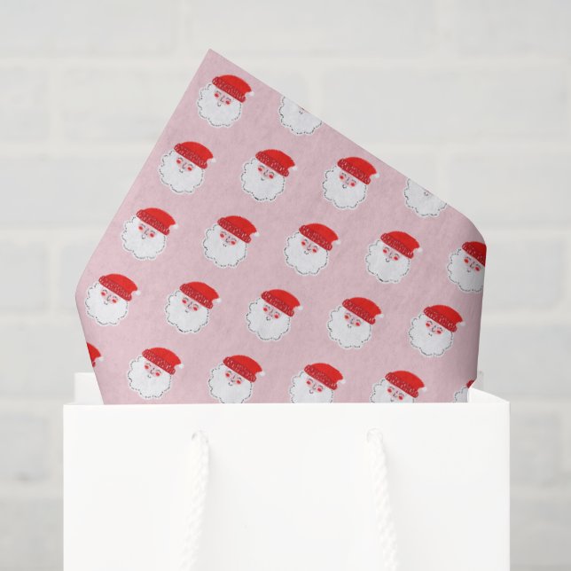 Cute Christmas Santa pattern  Tissue Paper (Gift Bag)