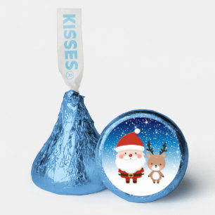 Cute Christmas Santa & Reindeer Hershey®'s Kisses®