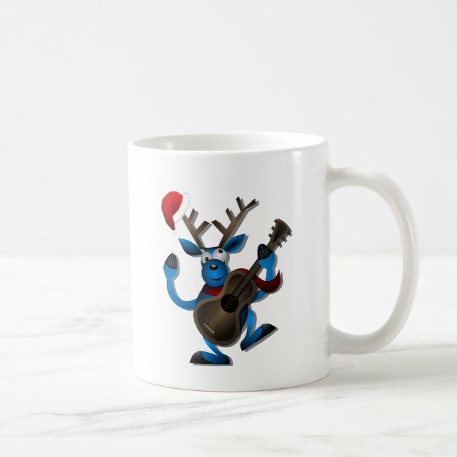 Cute Christmas Santa Singing Coffee Mug (Right)