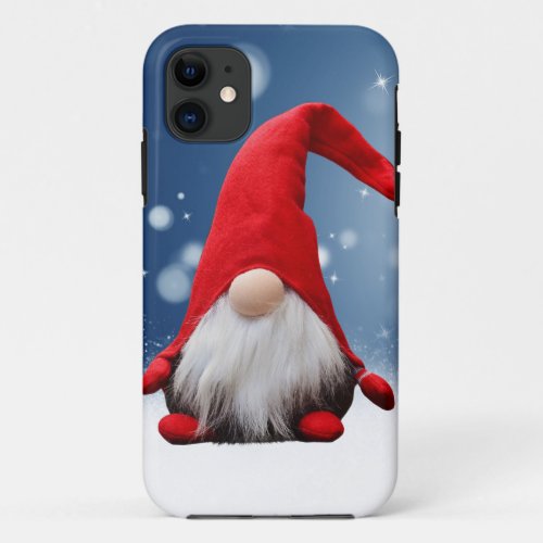 Cute Christmas Santa Snow Stars iPhone 11 Case