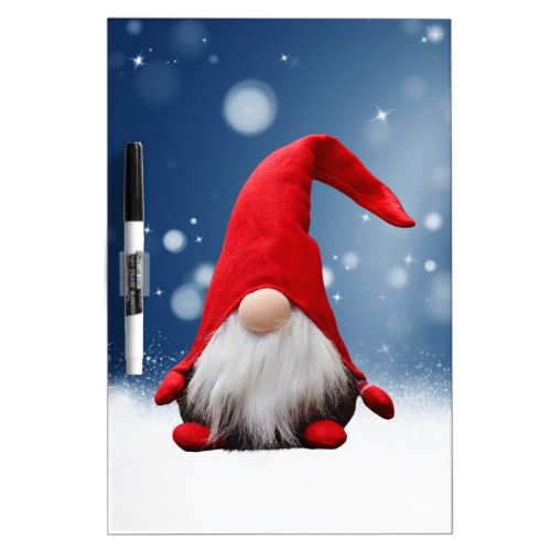 Cute Christmas Santa Snow Stars Dry Erase Board