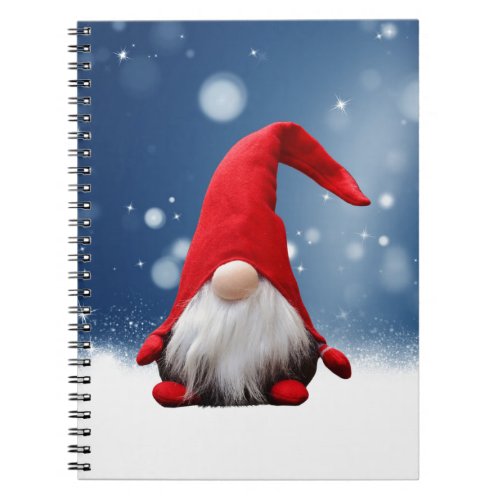 Cute Christmas Santa Snow Stars Notebook
