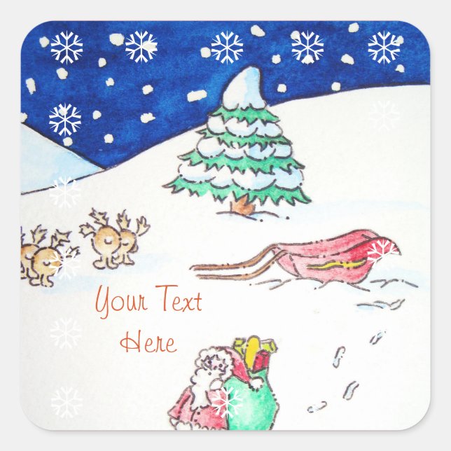 Cute christmas santa Sticker (Front)