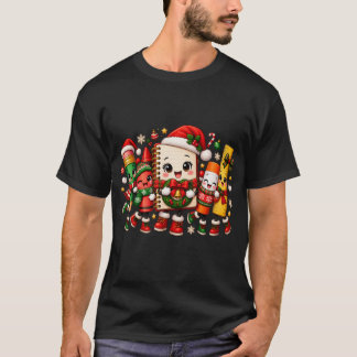 Cute Christmas School Supplies T-Shirt, Kawaii tee