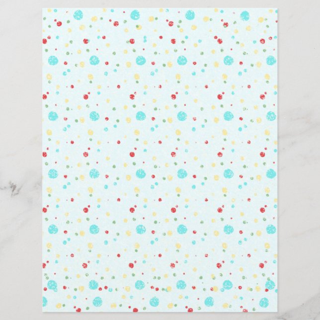 Cute Christmas Scrapbook Paper (Front)