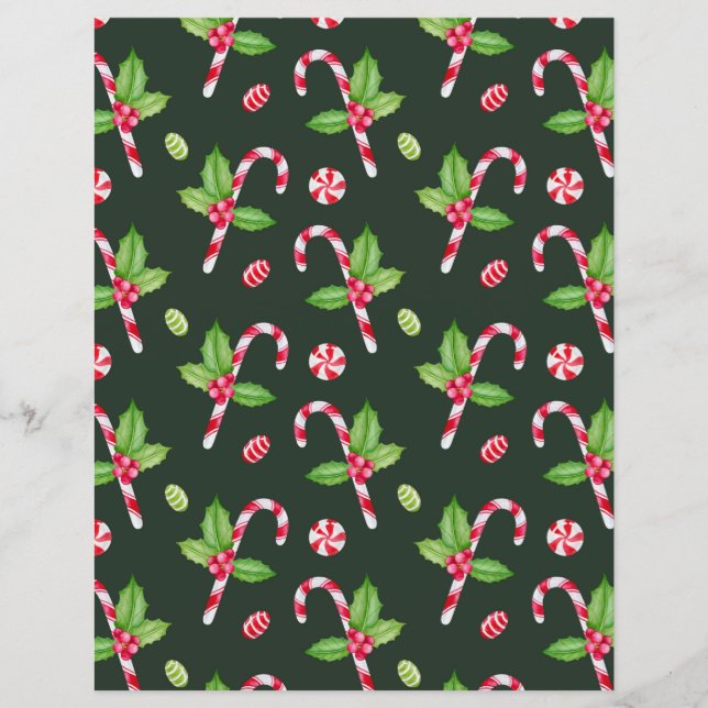 Cute Christmas Scrapbook Paper (Front)