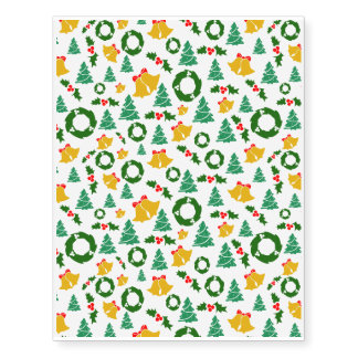 Cute Christmas shapes Temporary Tattoos