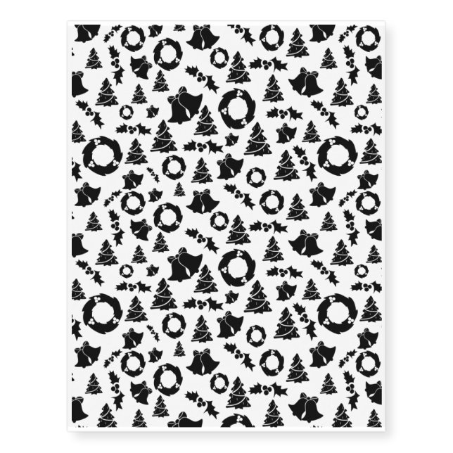 Cute Christmas shapes Temporary Tattoos (Front)