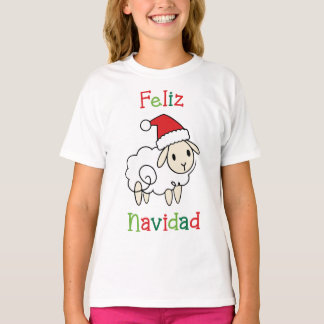 Cute Christmas Sheep – Feliz Navidad T-Shirt