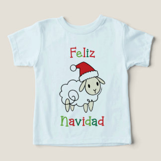 Cute Christmas Sheep – Feliz Navidad Toddler T-shirt
