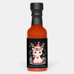 Cute Christmas Shirt Girls Women Xmas Unicorn Deer Hot Sauces