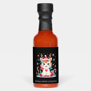 Cute Christmas Shirt Girls Women Xmas Unicorn Deer Hot Sauces