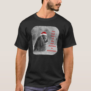 Cute Christmas Shirt "Yoda-like" Chimp!