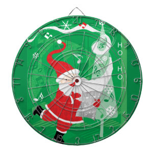 Cute Christmas, Singing and Dancing Santa Claus Dart Board