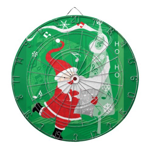 Cute Christmas Singing and Dancing Santa Claus Dart Board