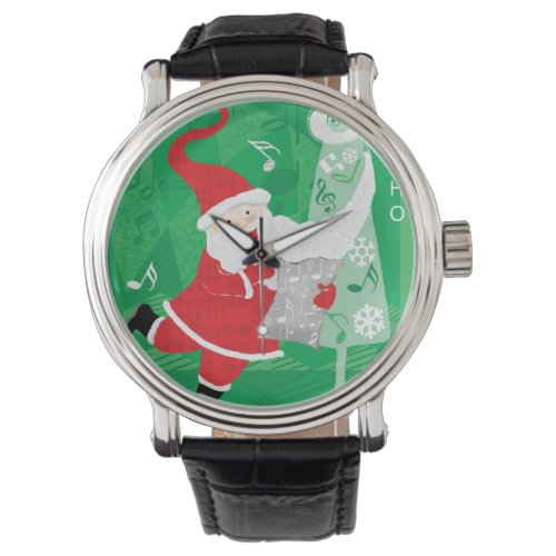 Cute Christmas Singing and Dancing Santa Claus Watch