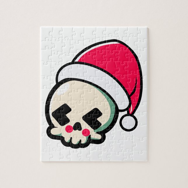 Cute Christmas skull Jigsaw Puzzle (Vertical)