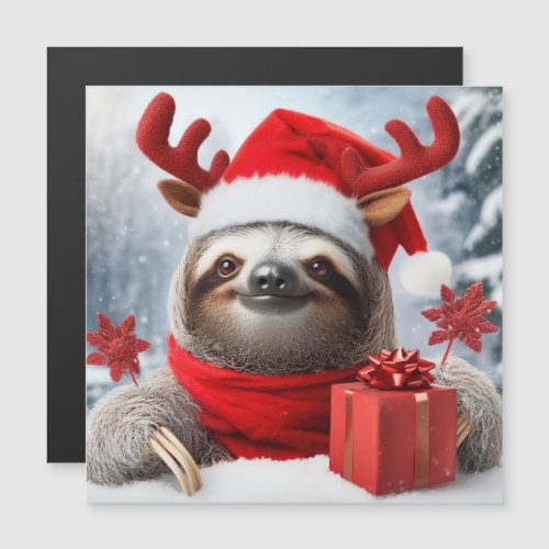 Cute Christmas sloth