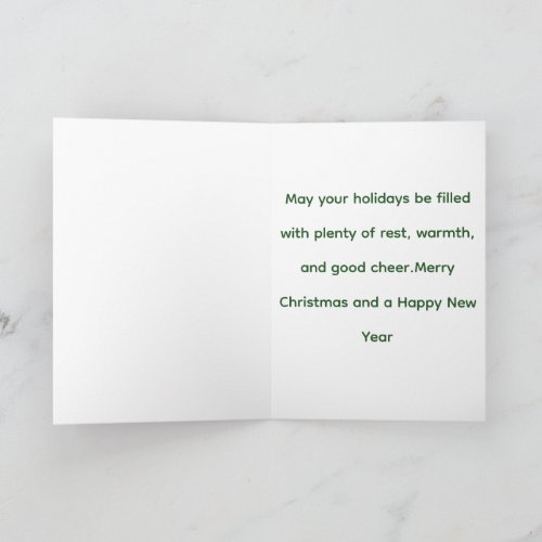 Cute Christmas Sloth Holiday Greeting Card