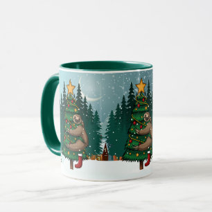 Cute Christmas Sloths Mug