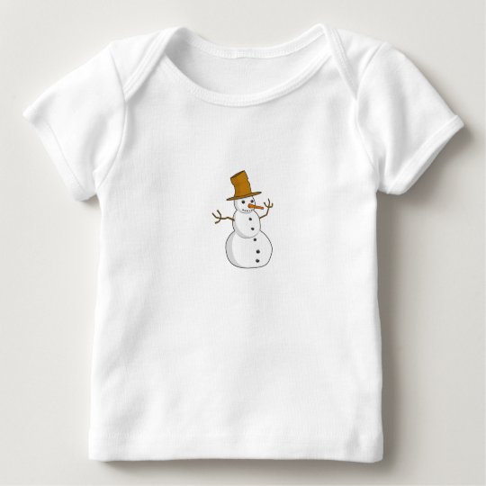 Cute Christmas Snowman Baby T-Shirt