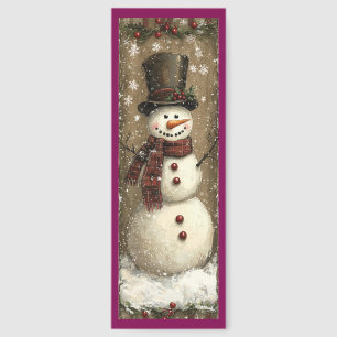 Cute Christmas Snowman Bookmarks