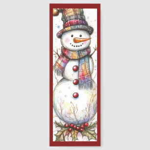 Cute Christmas Snowman Bookmarks