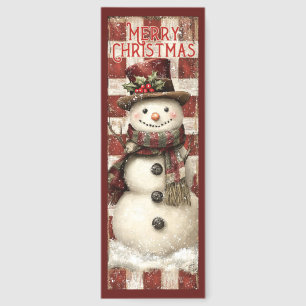 Cute Christmas Snowman Bookmarks