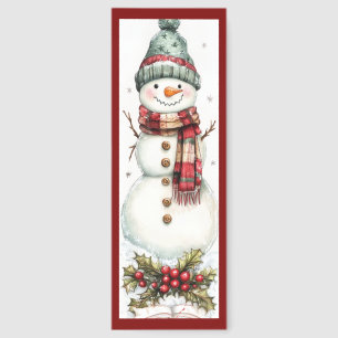 Cute Christmas Snowman Bookmarks